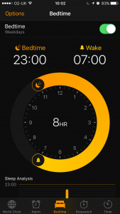 iOS 10 Bedtime