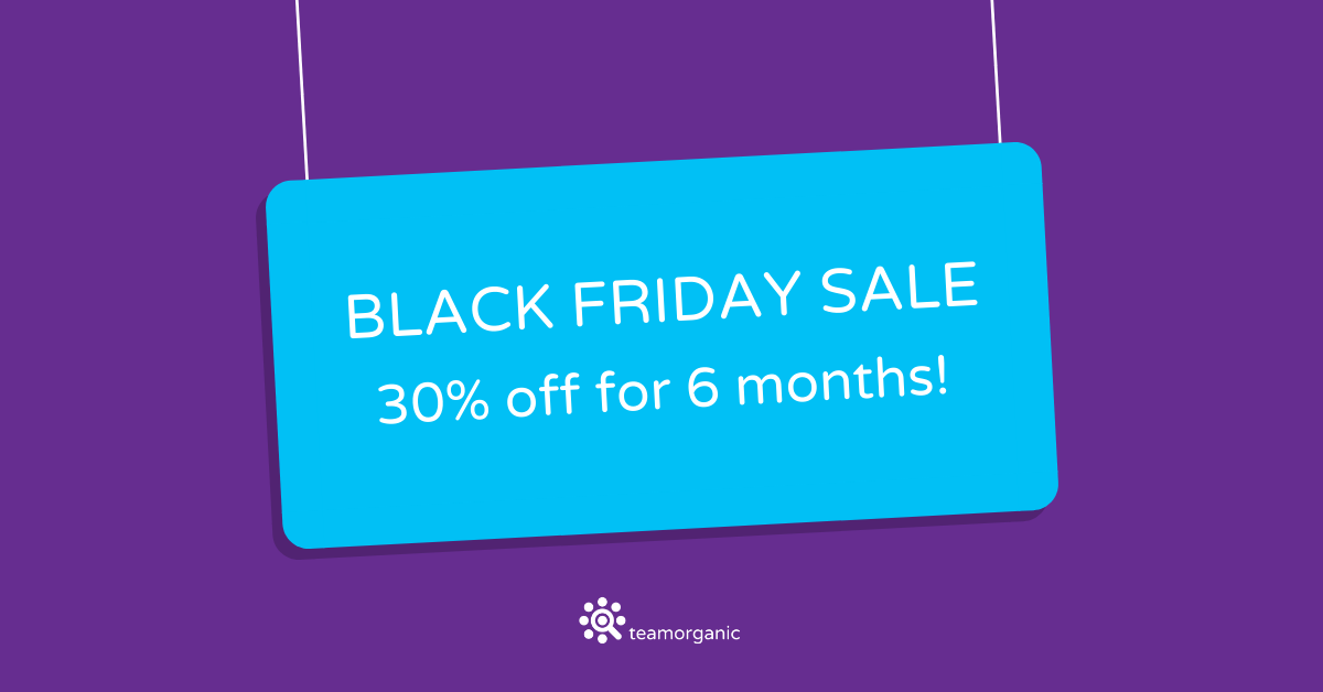 Black Friday Offer Team Organic