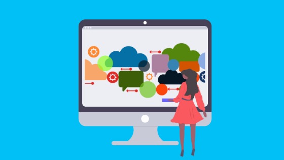 Flat icon illustration portraying ephemeral content and temporary social media stories